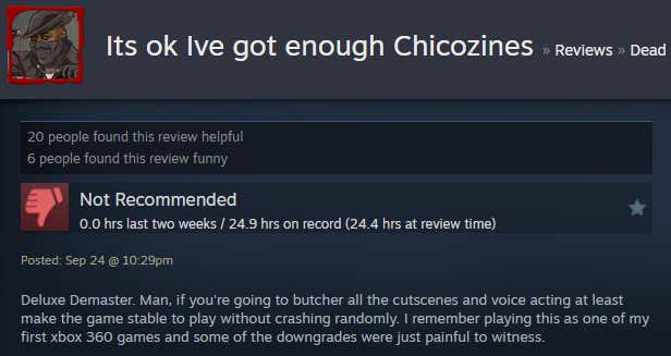 Εικόνα για ένα άρθρο με τίτλο Dead Rising Deluxe Remaster, όπως αποκαλύπτεται από το Steam Reviews